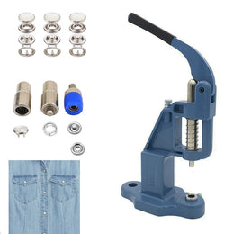 350 sets 4 piece 10.5mm Pearl Capped Prong Snap Button Set with Manual Grommet Machine, DIY Fastener Dies