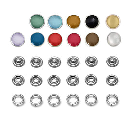 10.5/ 11 mm Brass Pearl Capped Prong Snaps
