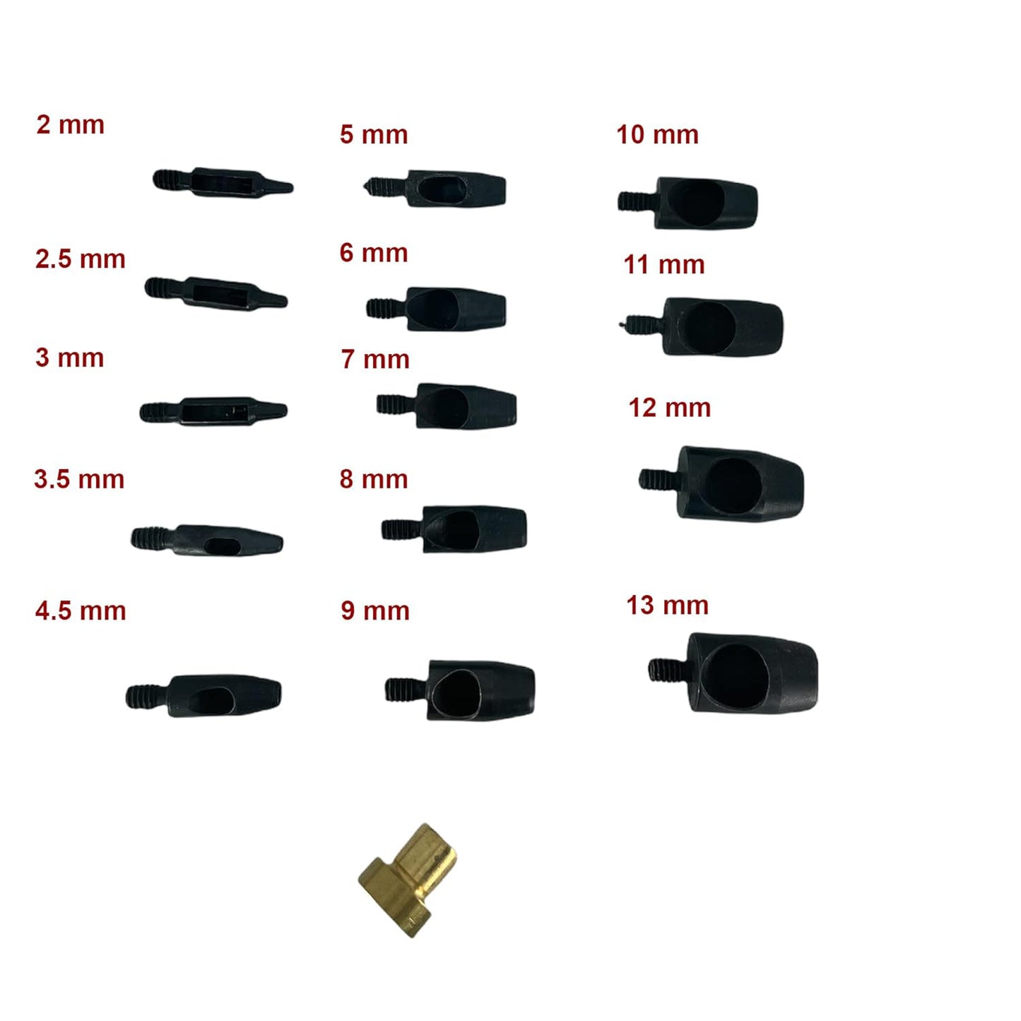 Hobby Trendy Circle Shaped Hole Punch Set with Hand Press for Leathercrafts DIY Project Crafts