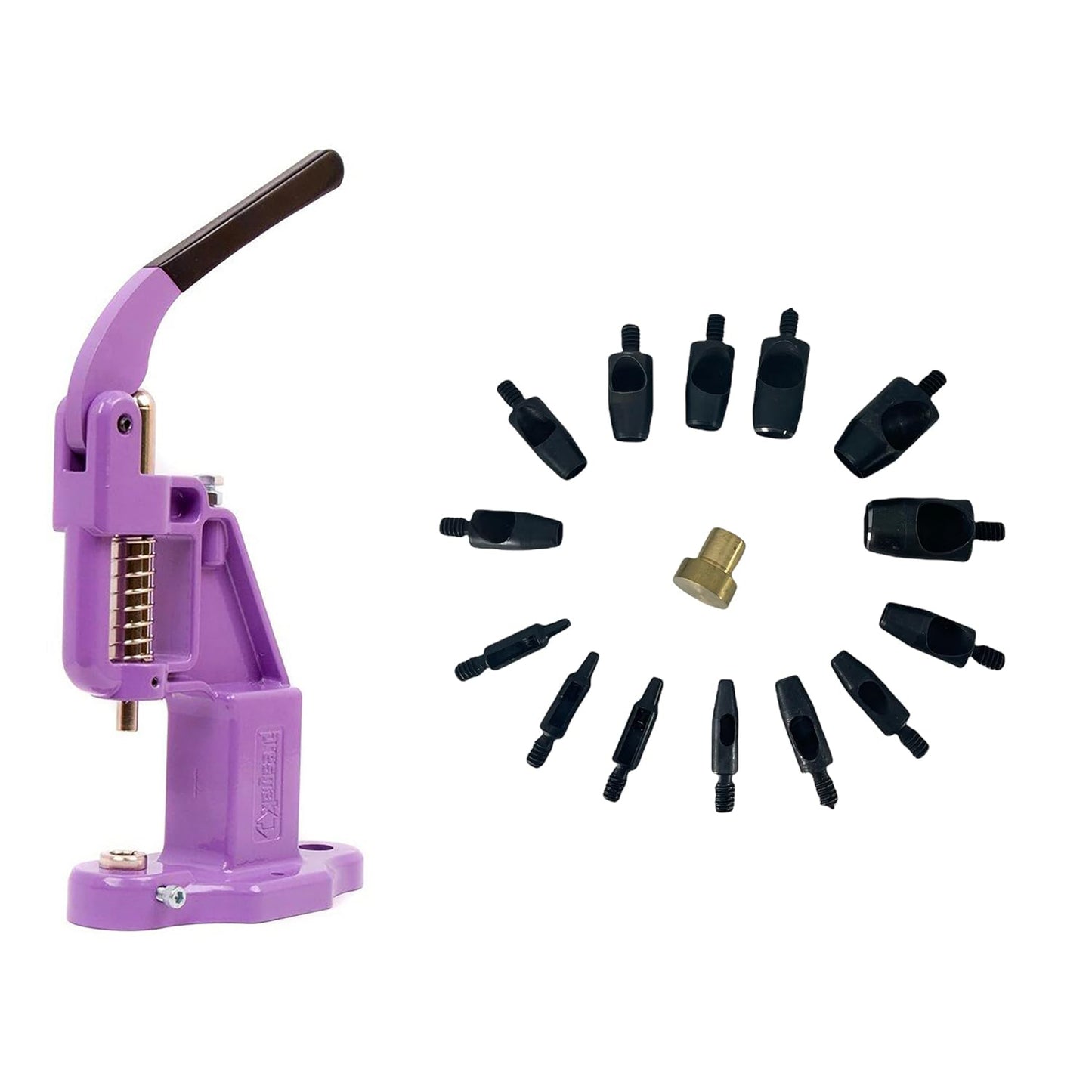 Hobby Trendy Circle Shaped Hole Punch Set with Hand Press for Leathercrafts DIY Project Crafts
