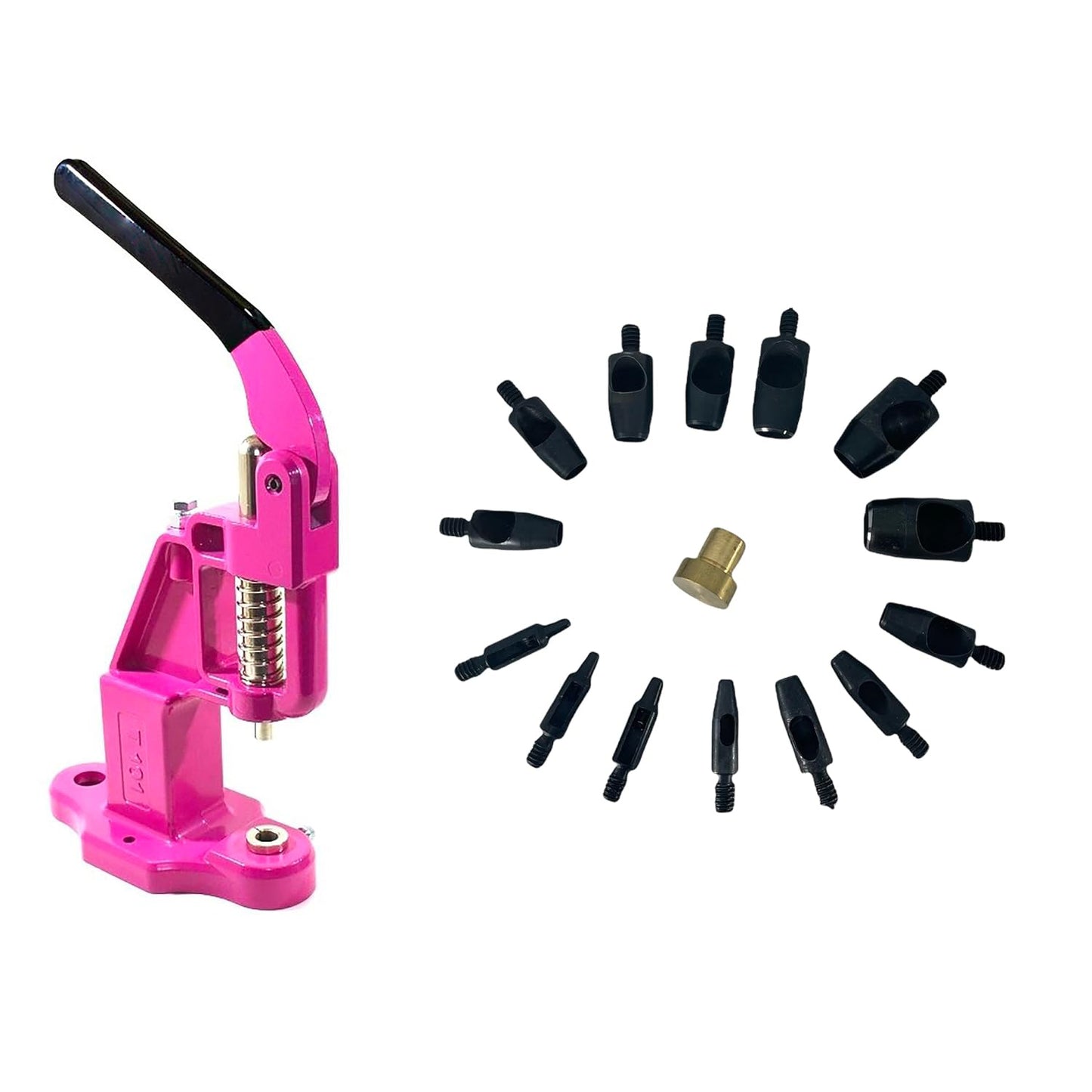 Hobby Trendy Circle Shaped Hole Punch Set with Hand Press for Leathercrafts DIY Project Crafts