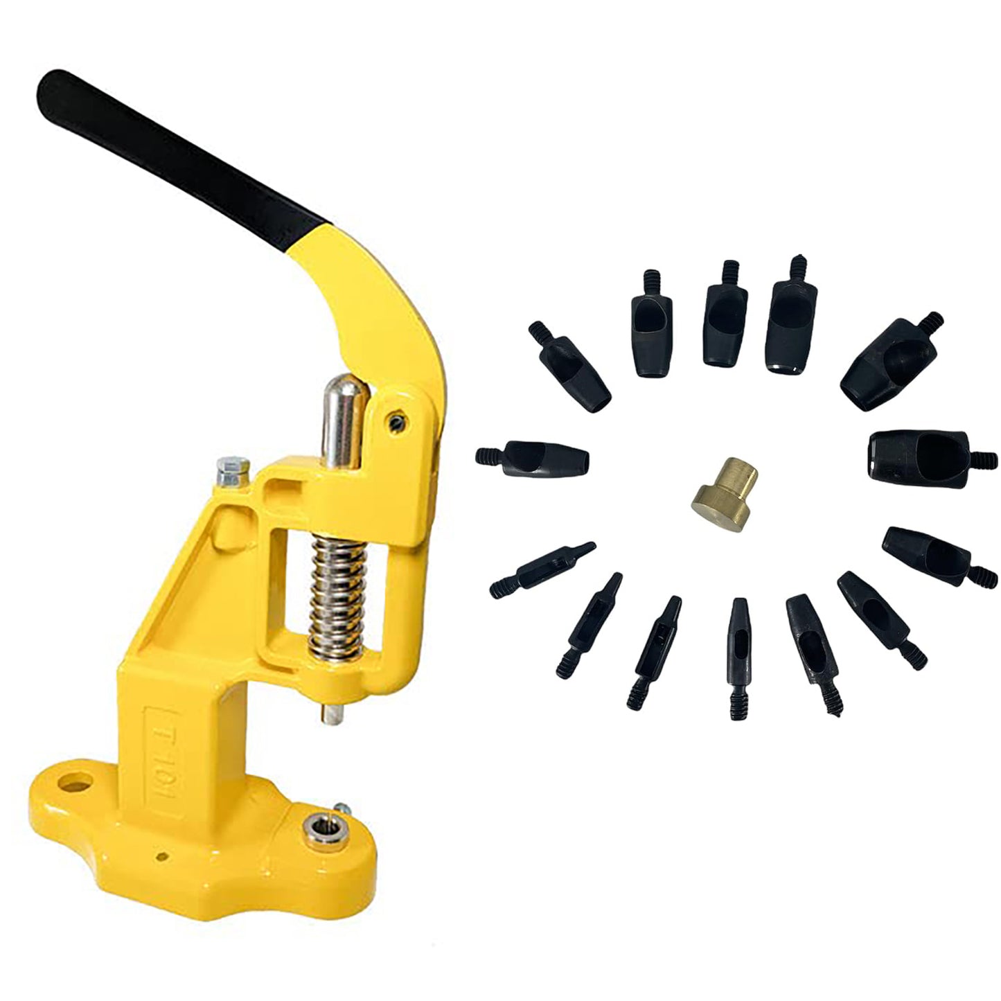 Hobby Trendy Circle Shaped Hole Punch Set with Hand Press for Leathercrafts DIY Project Crafts