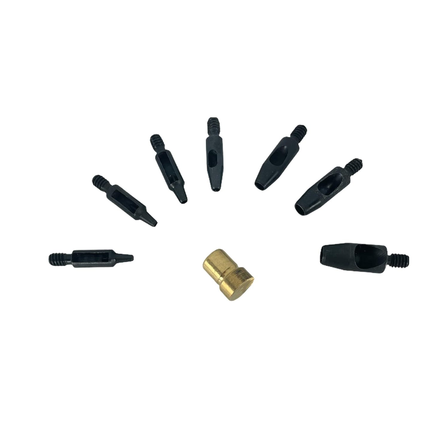 Hobby Trendy Circle Shaped Hole Punch Set with Hand Press for Leathercrafts DIY Project Crafts