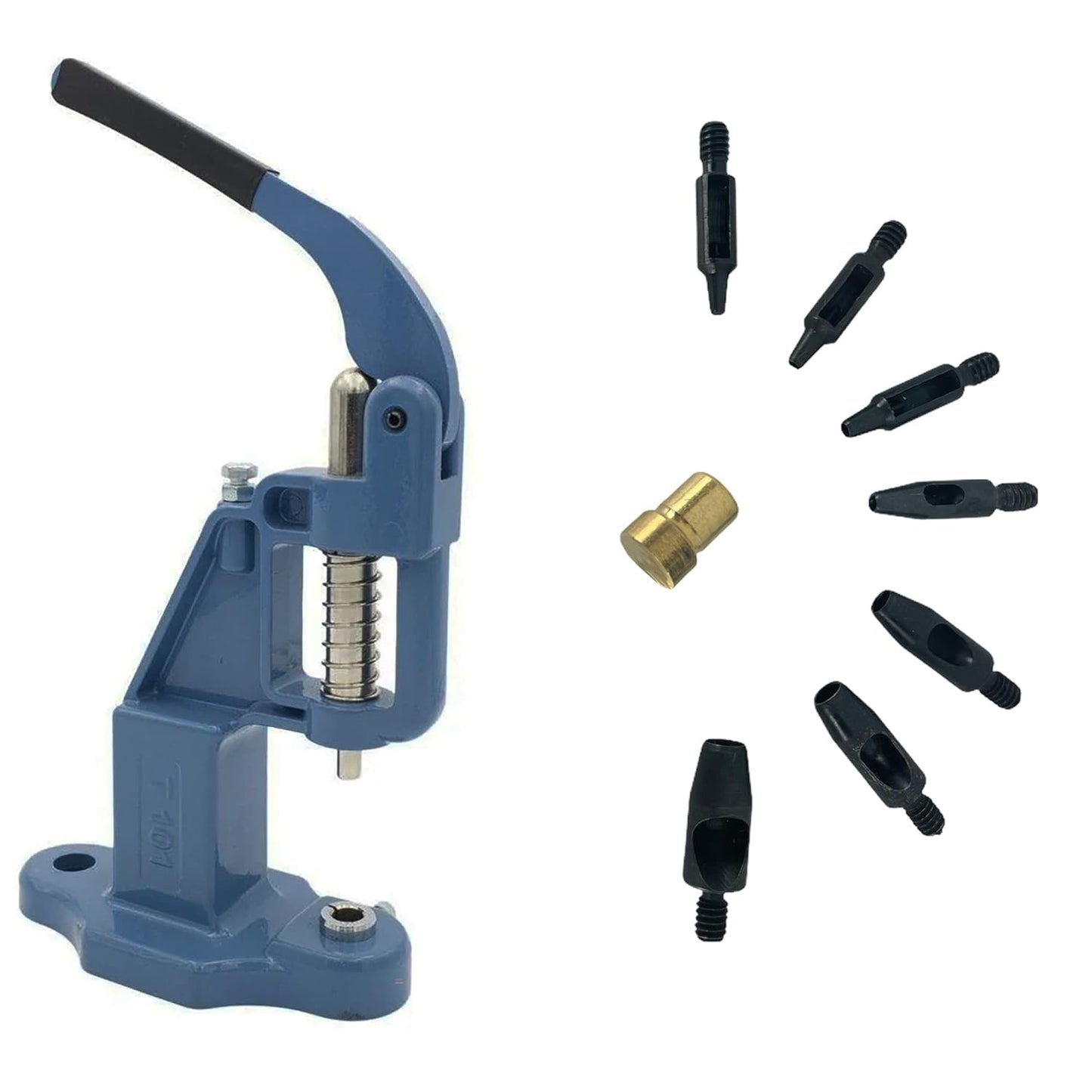 Hobby Trendy Circle Shaped Hole Punch Set with Hand Press for Leathercrafts DIY Project Crafts