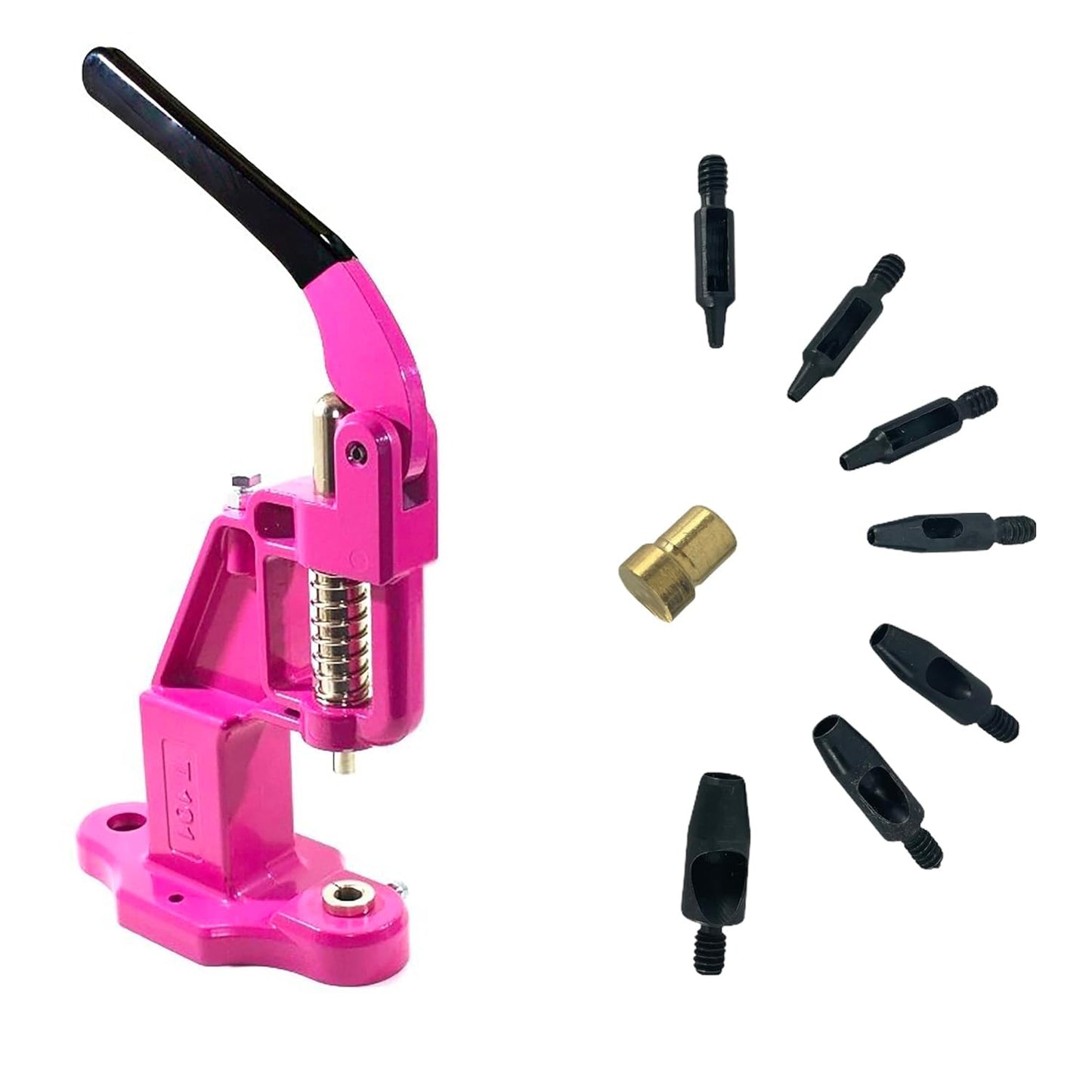 Hobby Trendy Circle Shaped Hole Punch Set with Hand Press for Leathercrafts DIY Project Crafts