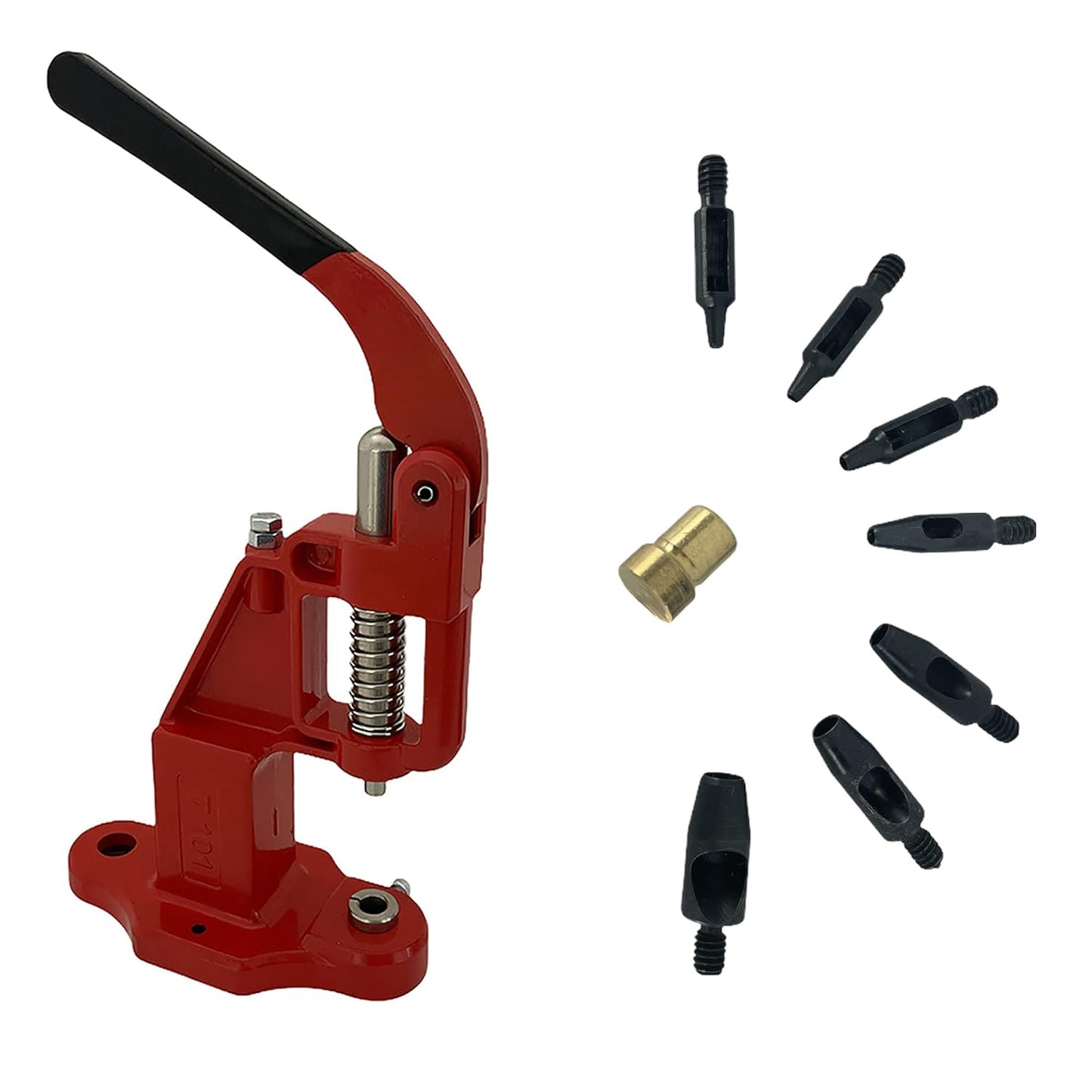 Hobby Trendy Circle Shaped Hole Punch Set with Hand Press for Leathercrafts DIY Project Crafts