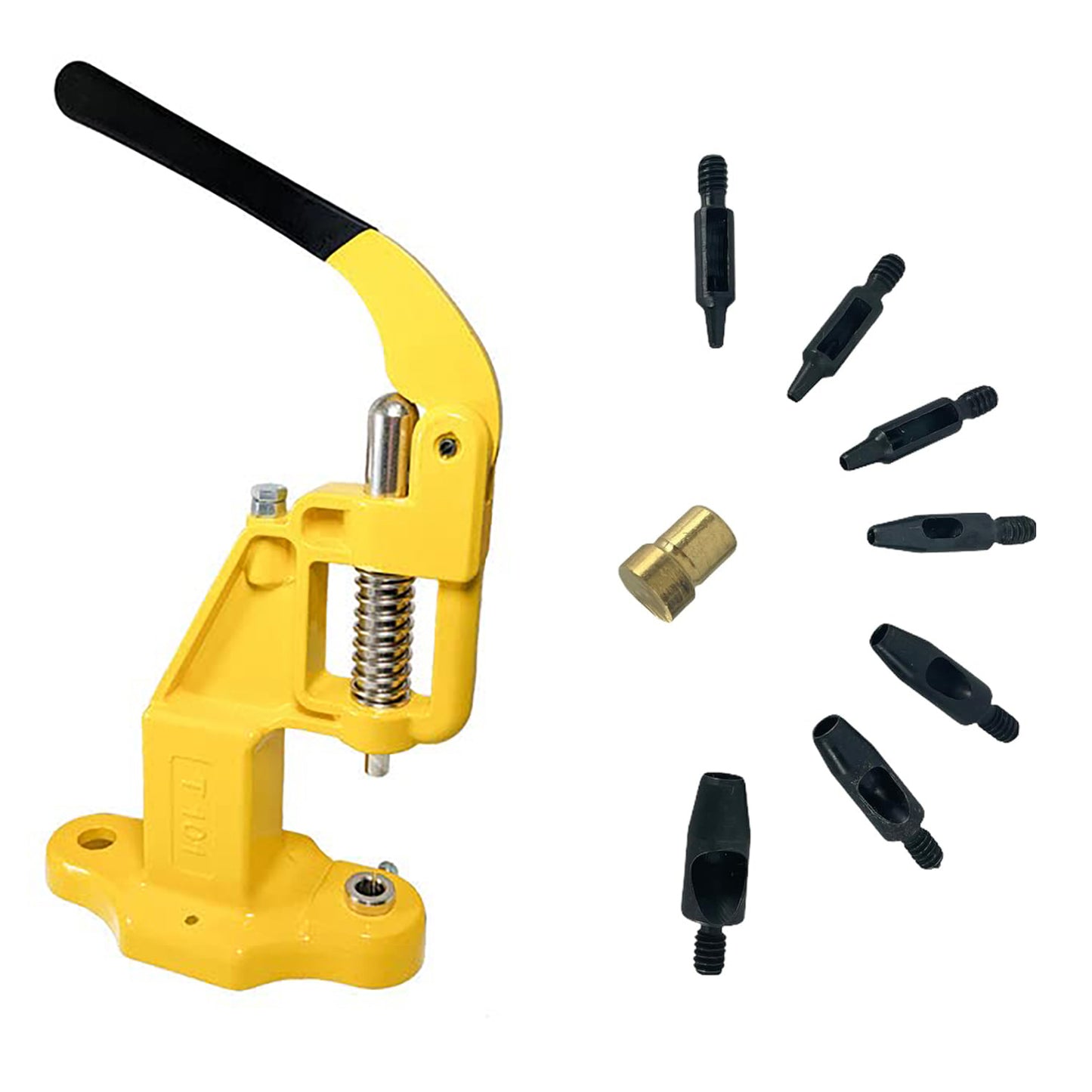 Hobby Trendy Circle Shaped Hole Punch Set with Hand Press for Leathercrafts DIY Project Crafts