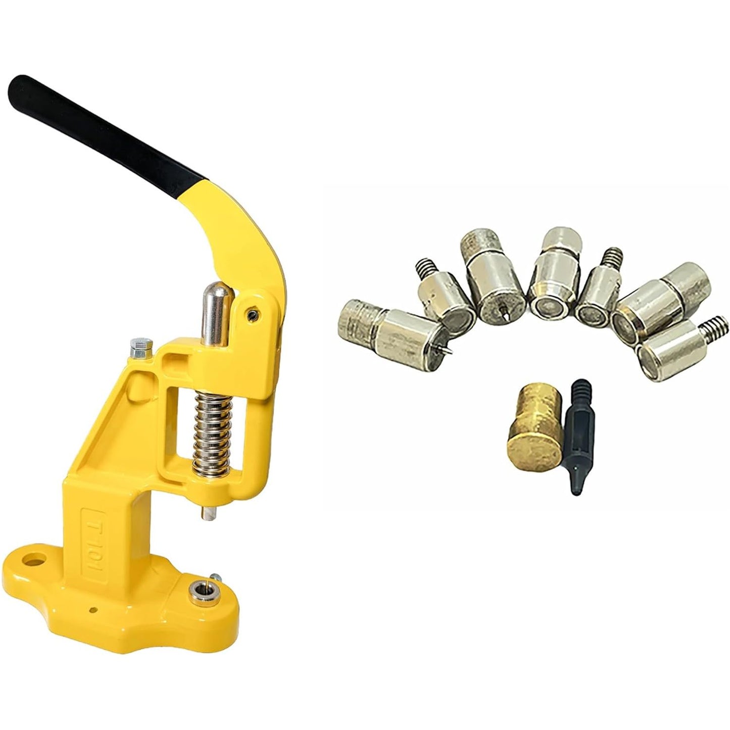 Essential Rivet Setting Kit with Hand Press Machine 4 Rivet Dies and 2 mm Hole Punch - Hobby Trendy
