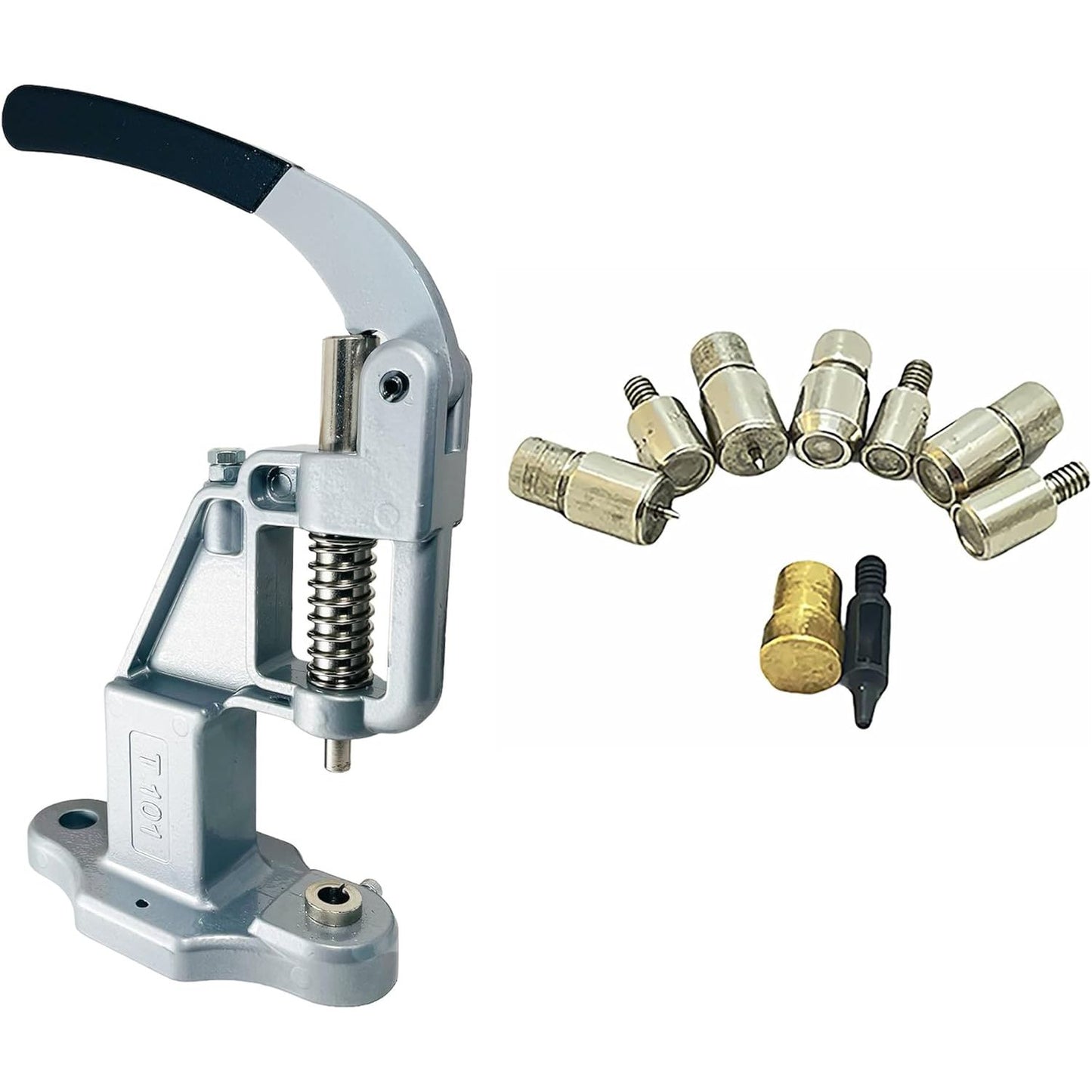 Essential Rivet Setting Kit with Hand Press Machine 4 Rivet Dies and 2 mm Hole Punch - Hobby Trendy
