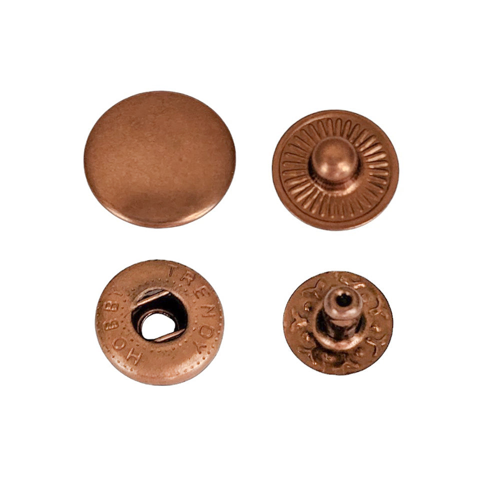 12.5 mm System 54 Round Metal Snap Buttons