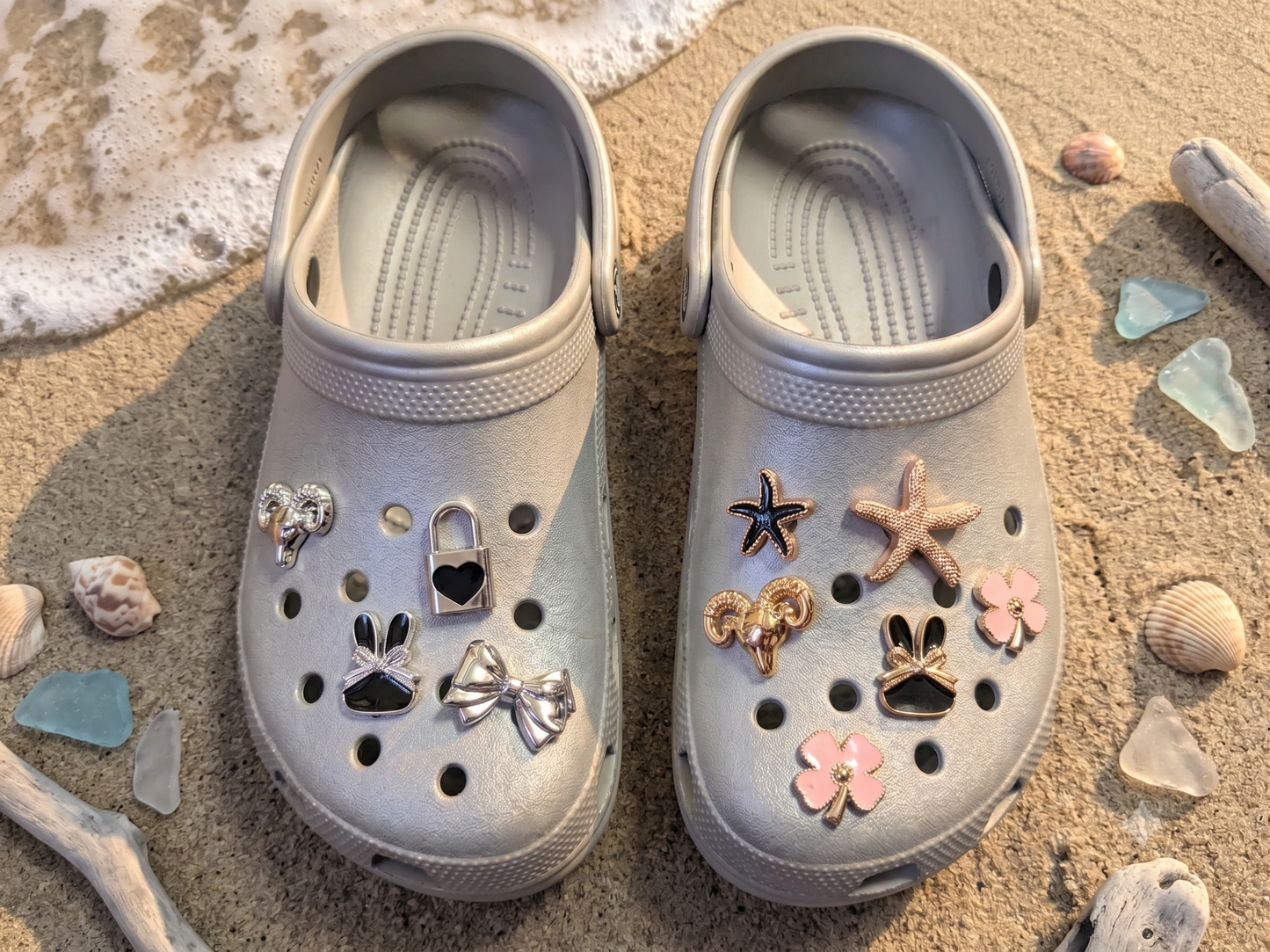 Bling Shoe Charms for Clog Slides Sandals Shoe Accessories