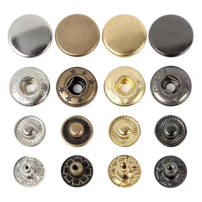 10 mm Round Metal Rust Free Stainless Steel Fashion Snap Buttons