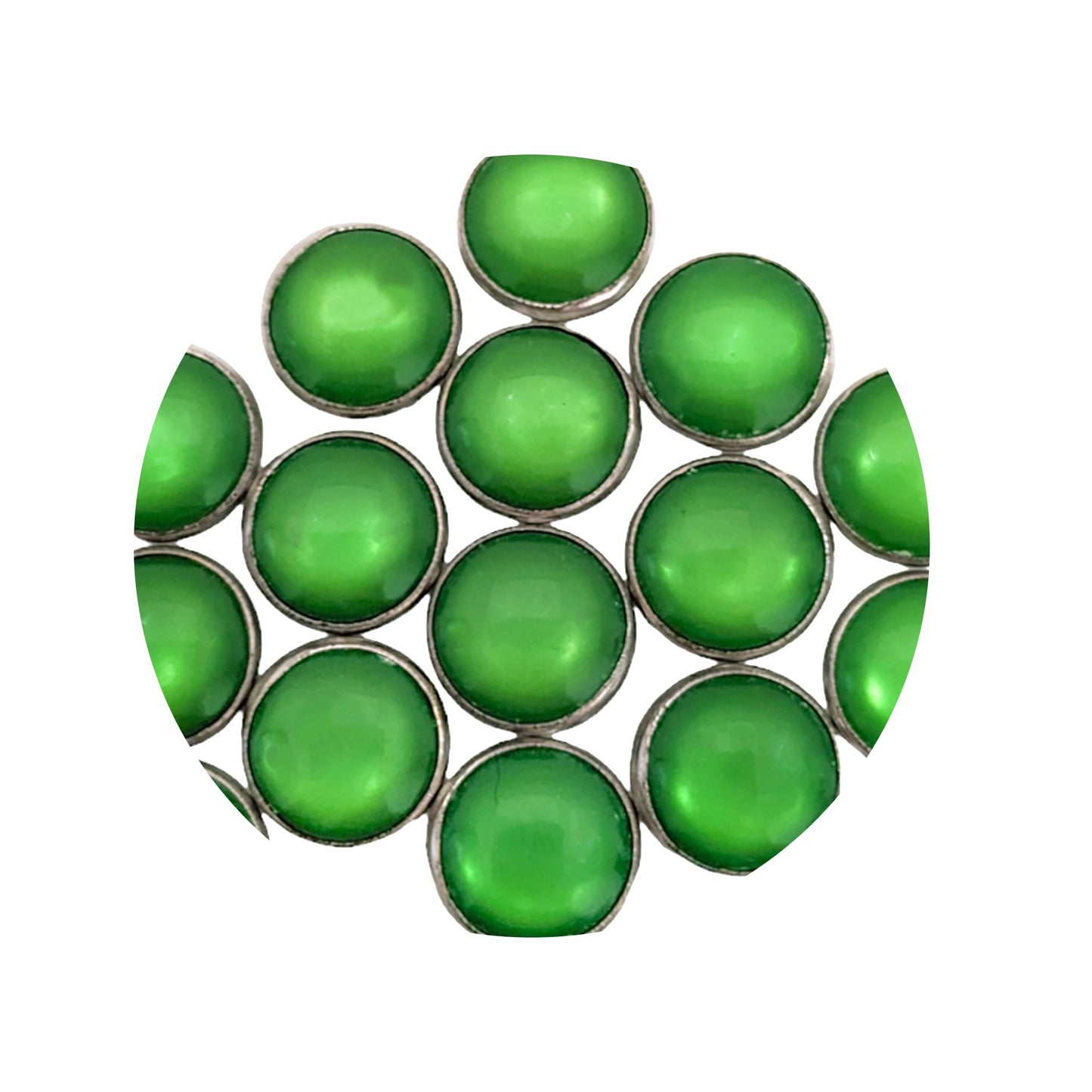 9.5 mm Colored Pearl Capped Prong Snaps 20 sets or 50 sets