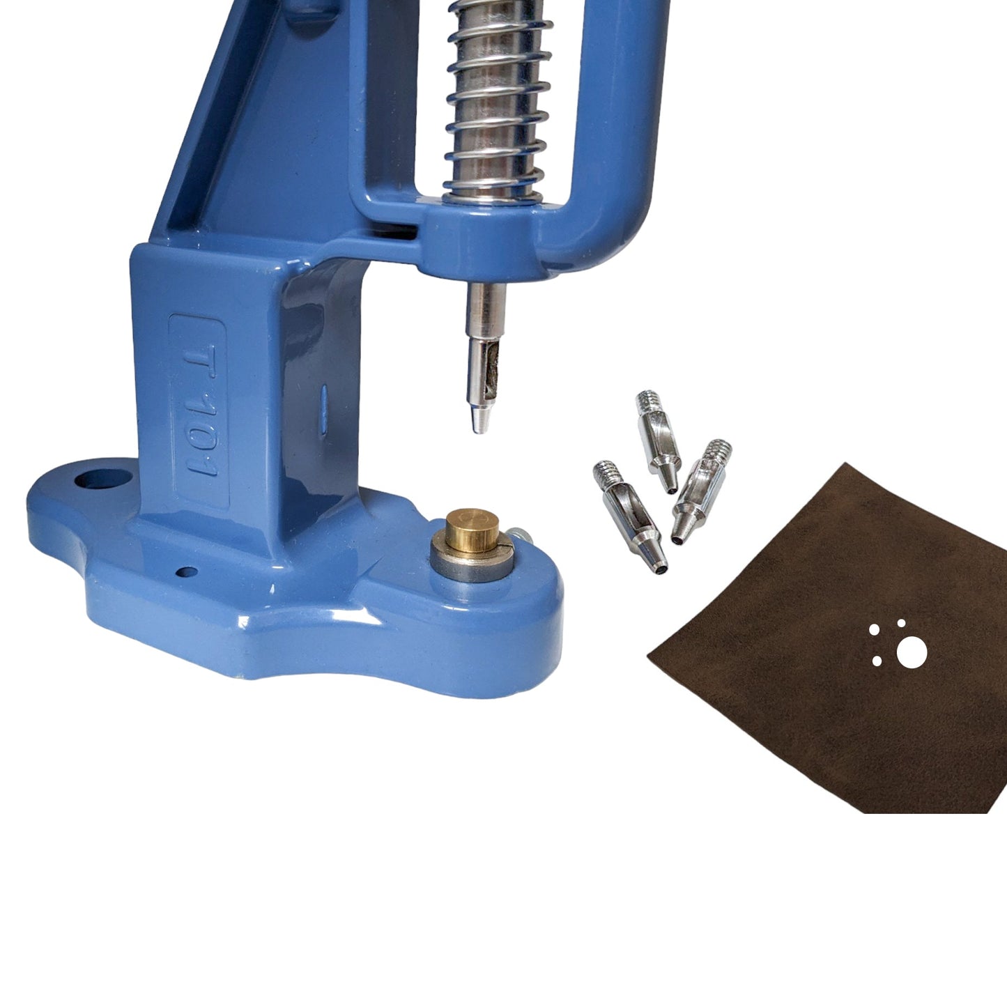 2.5 mm Steel Circle Shaped Hole Punch with Base for Hand Press Machine