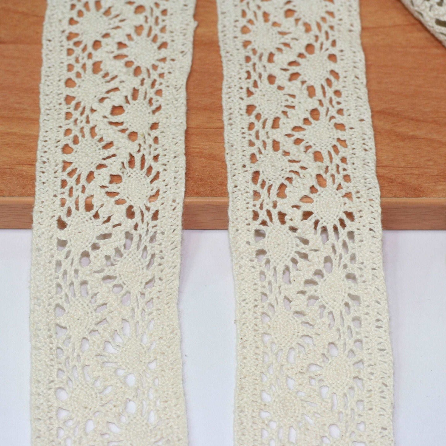 cotton crochet lace trimming - 5 mt (7170)