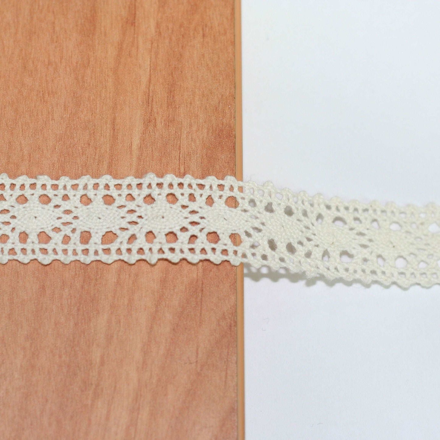 5mt cotton crochet lace vintage trimming (34513) beige / 5 mt