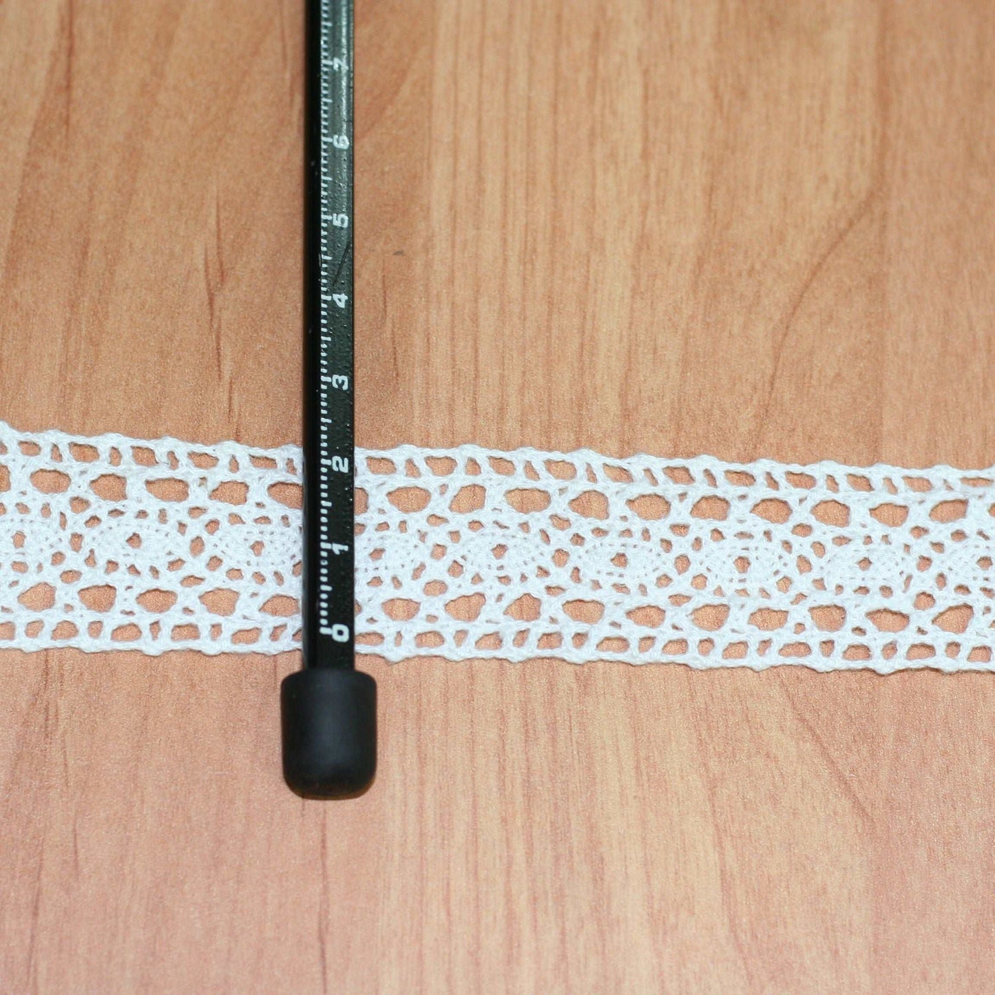5mt cotton crochet off-white lace vintage trimming (34514)