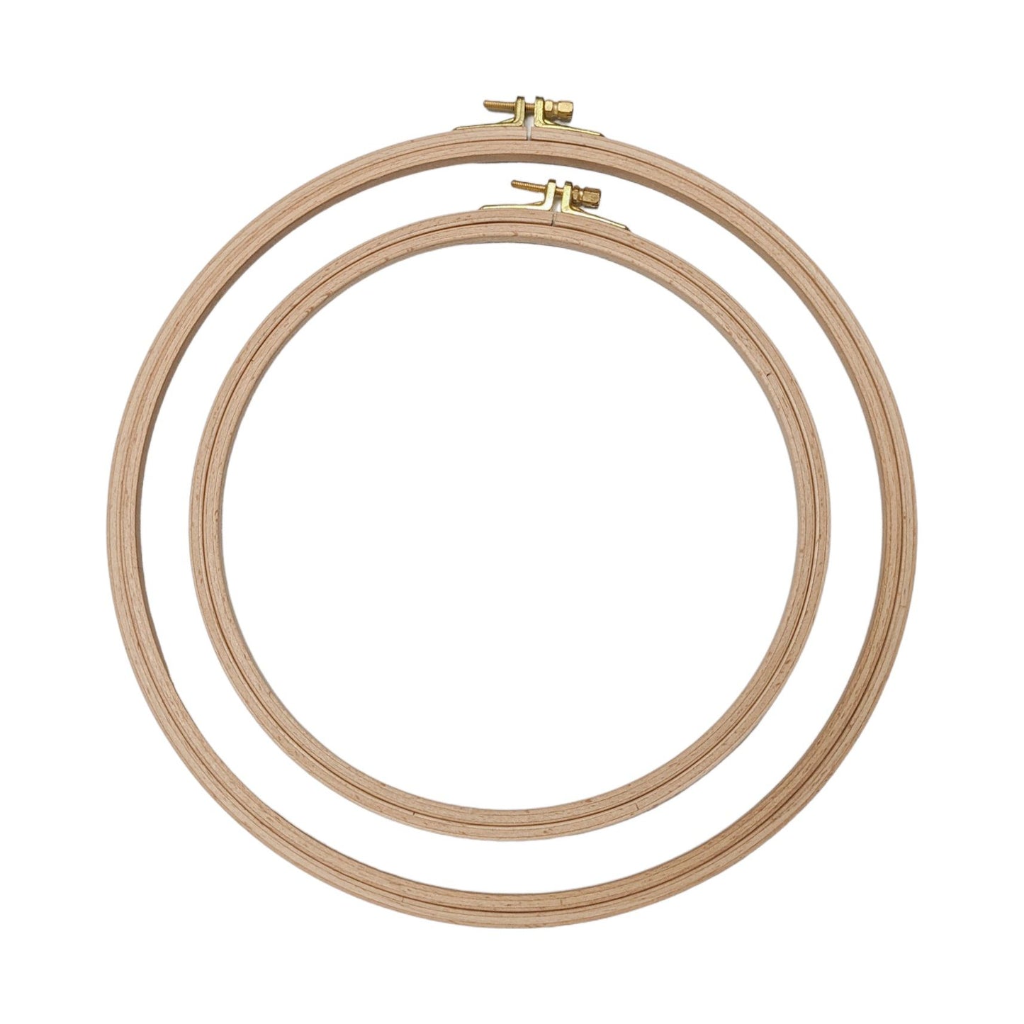 Embroidery Kit with 2 Beech Wood Hoops(19 and 25cm), 100% Cotton Embroidery Floss, Needles and Bobbins (18)