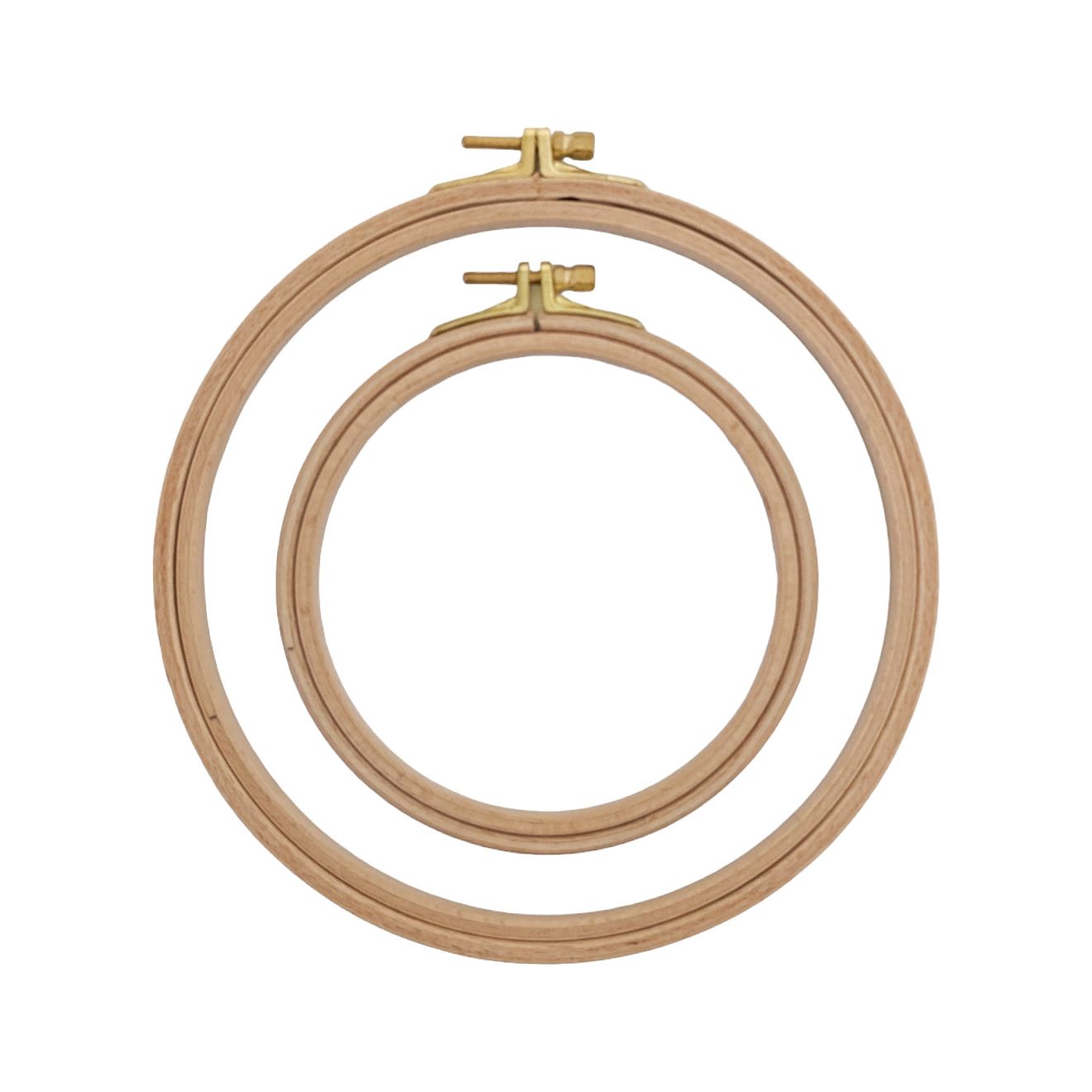 Embroidery Kit with 2 Beech Wood Hoops(13&19cm), 100% Cotton Embroidery Floss, Needles and Bobbins (18)