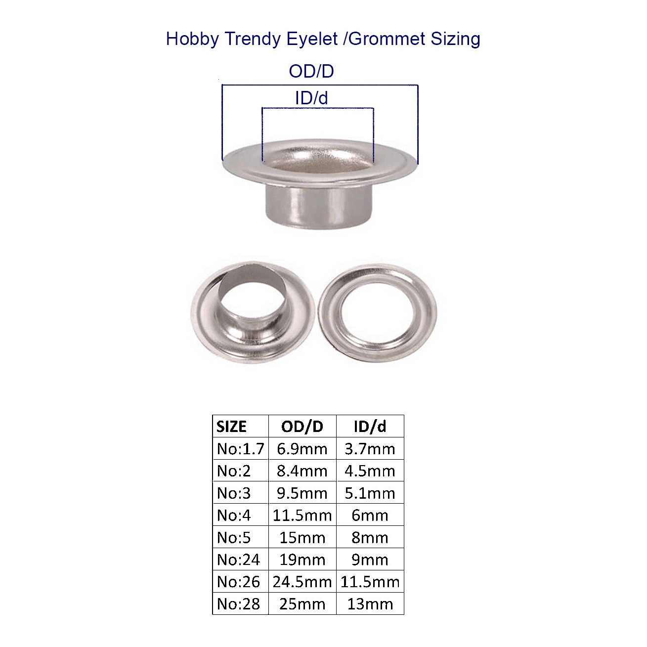 Eyelet Size No:5 - Hobby Trendy