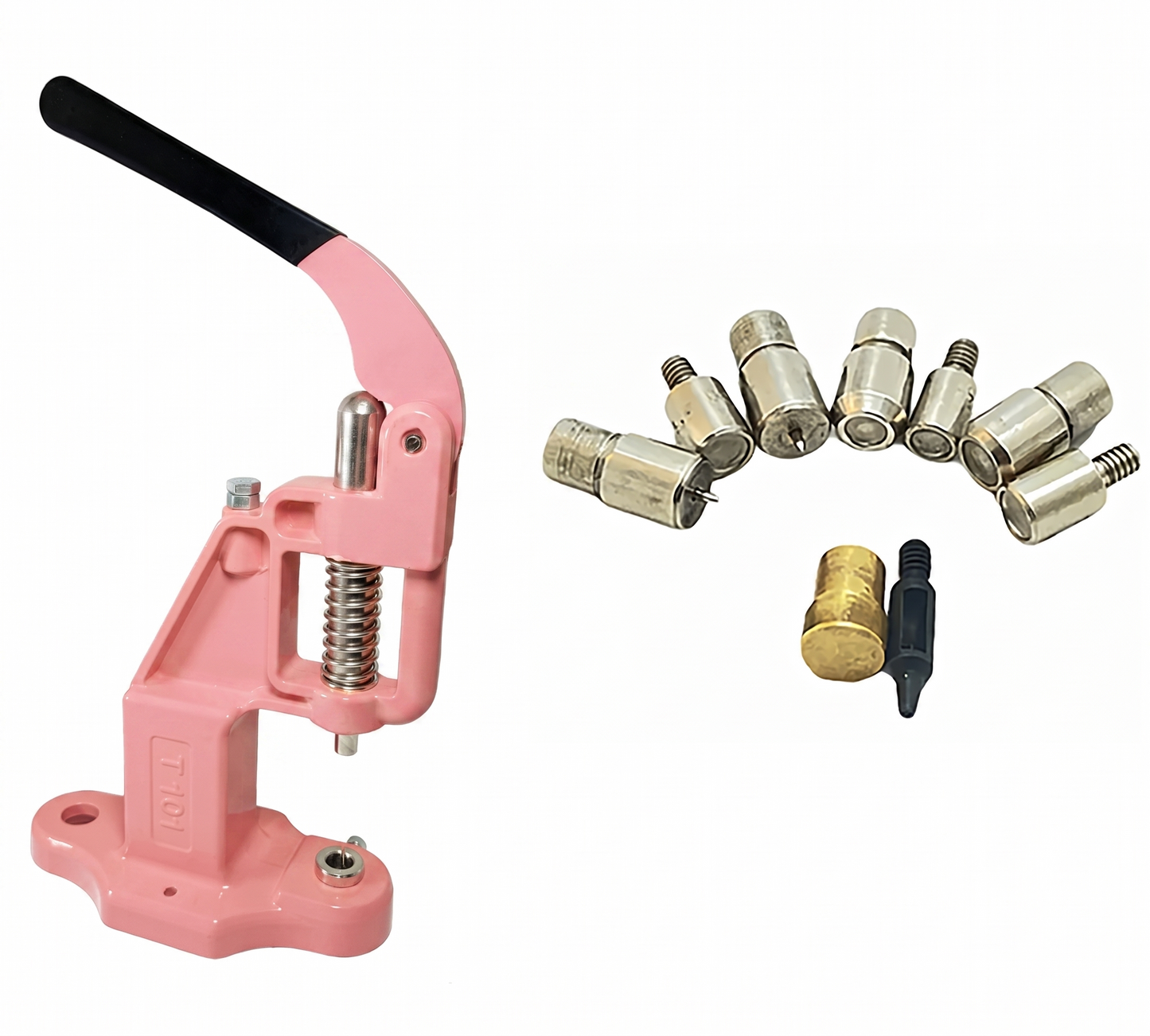 Essential Rivet Setting Kit with Hand Press Machine 4 Rivet Dies and 2 mm Hole Punch