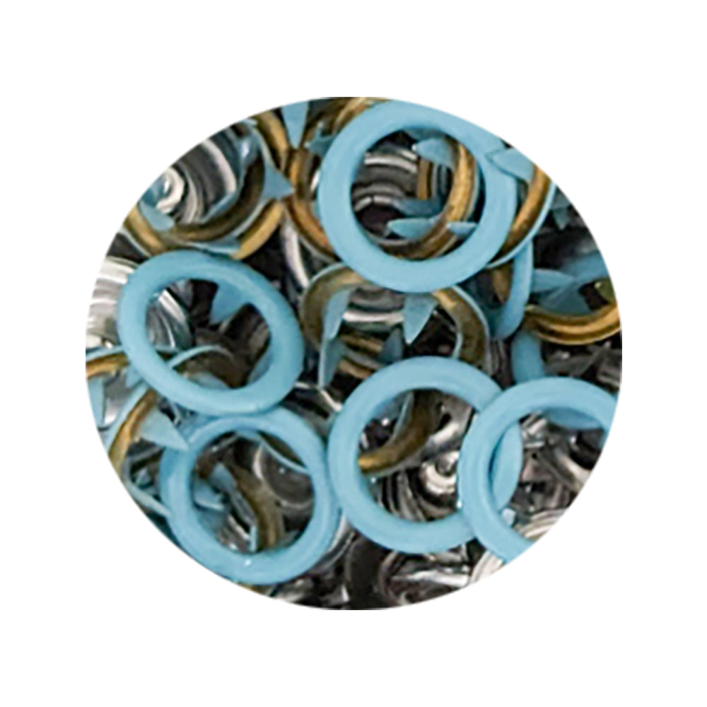 9.5 mm Prong Open Ring Snaps in 15 colors- 50 Sets