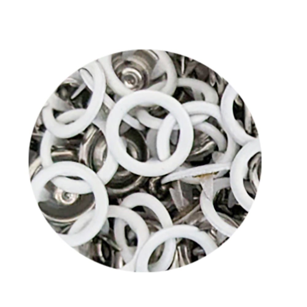 9.5 mm Prong Open Ring Snaps in 15 colors- 50 Sets