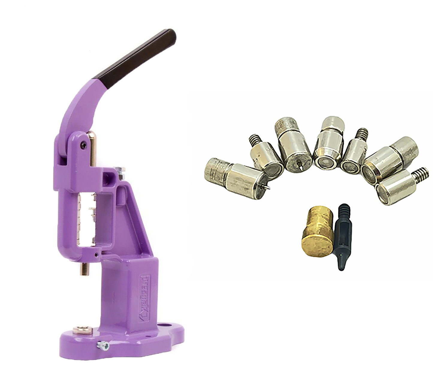 Essential Rivet Setting Kit with Hand Press Machine 4 Rivet Dies and 2 mm Hole Punch