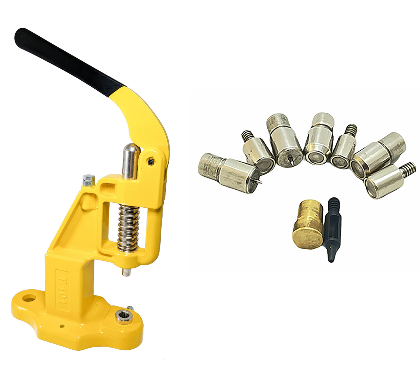 Essential Rivet Setting Kit with Hand Press Machine 4 Rivet Dies and 2 mm Hole Punch