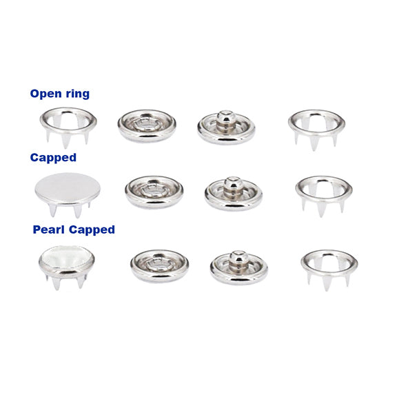 Hobby Trendy Ultimate Snap Button Die Set with Manual Hand Press Machine and 100 sets of matching snap buttons ( 800 Total)