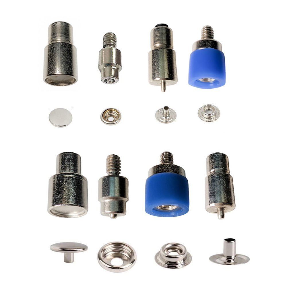 Hand Press Kit with Utility Snap Dies and Double Capped Rivet Dies