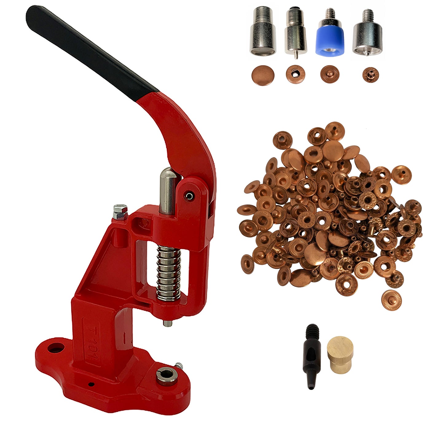 720 Sets 4 Piece 12.5mm (line 20) Fashion Spring Snap Buttons with Manual Press Machine, Dies, Hole Punch Tool