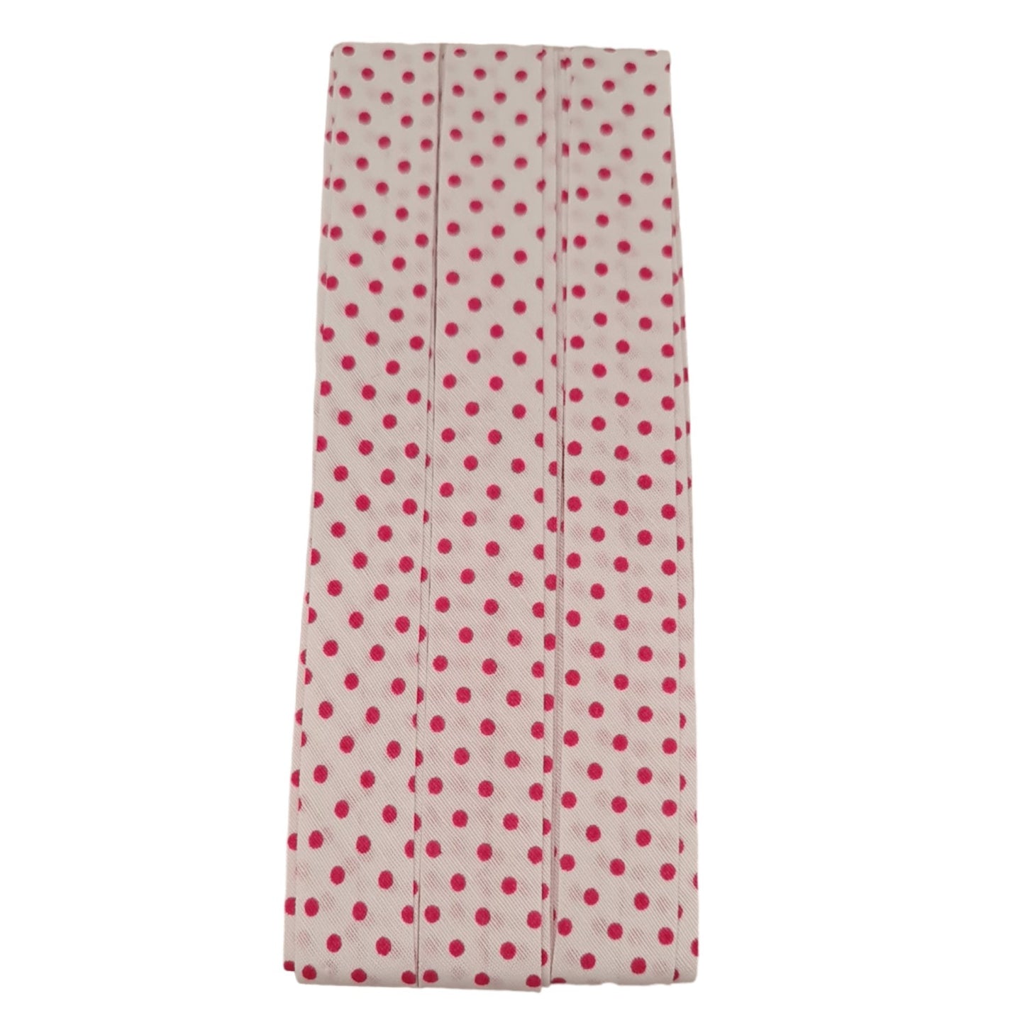 Hobby Trendy 5 Yard White Bias Binding Tape with Polka Dots (Single Fold) 20mm-13/16inch Various Colors, DIY Garment Accessories (Copy)
