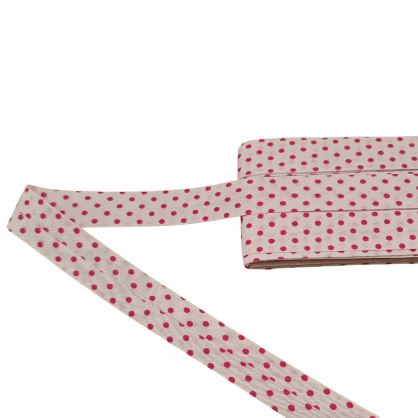 Hobby Trendy 5 Yard White Bias Binding Tape with Polka Dots (Single Fold) 20mm-13/16inch Various Colors, DIY Garment Accessories (Copy)