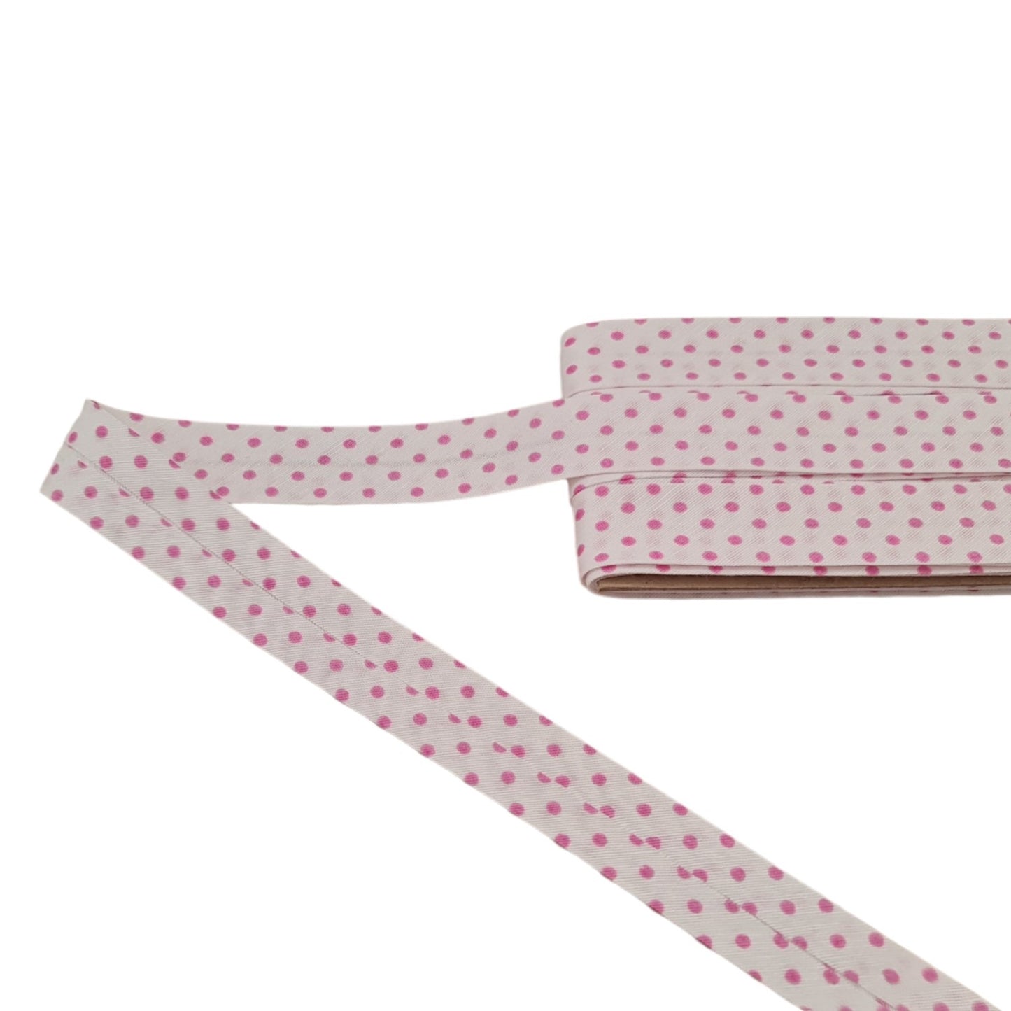Hobby Trendy 5 Yard White Bias Binding Tape with Polka Dots (Single Fold) 20mm-13/16inch Various Colors, DIY Garment Accessories (Copy)