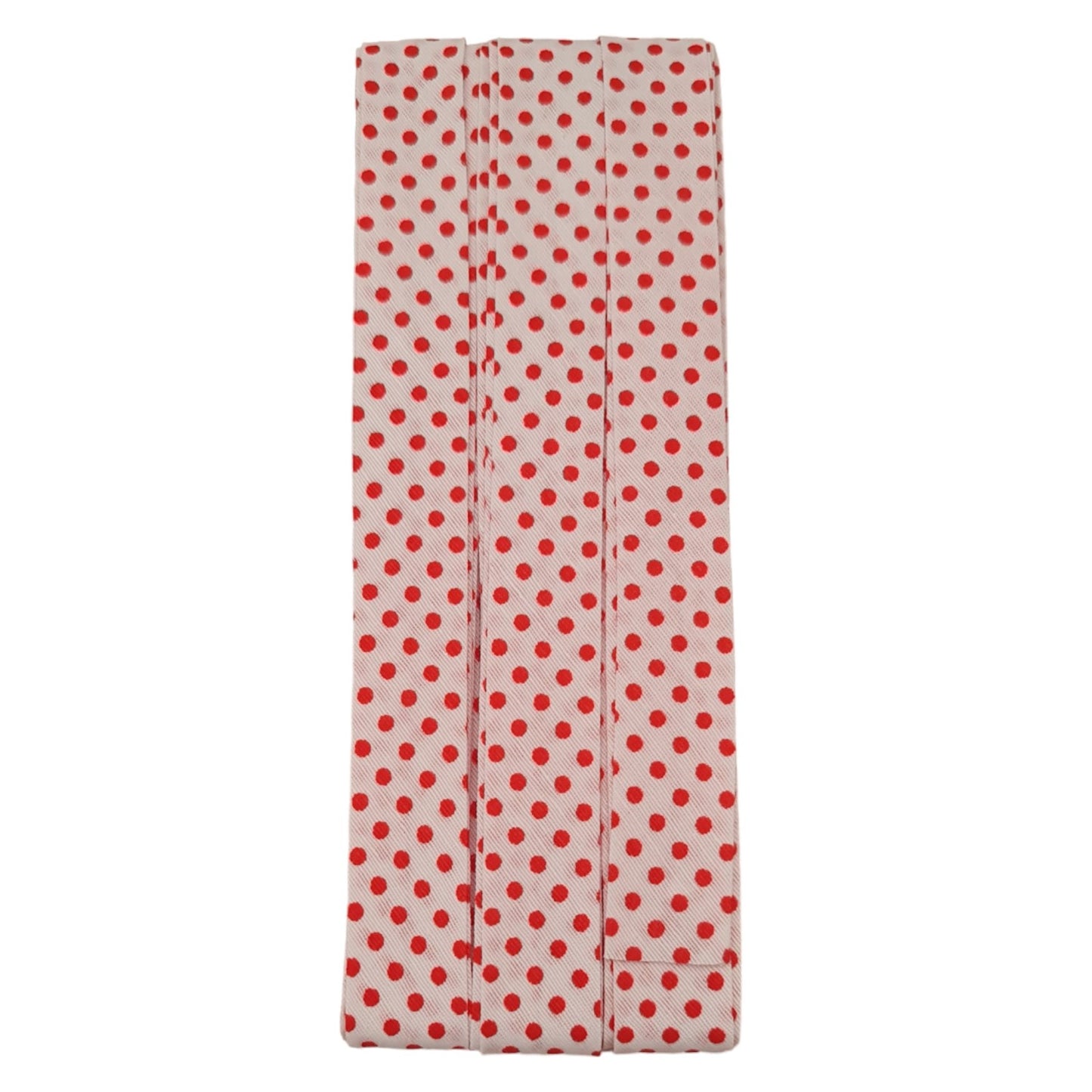 Hobby Trendy 5 Yard White Bias Binding Tape with Polka Dots (Single Fold) 20mm-13/16inch Various Colors, DIY Garment Accessories (Copy)