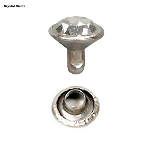 9mm Single Crystal Capped Double Sided Rivets