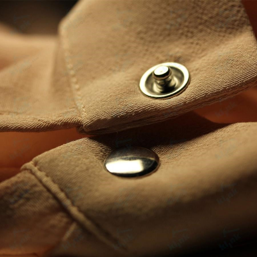 9.5 mm capped snap fastener baby dress, shirt silver press studs