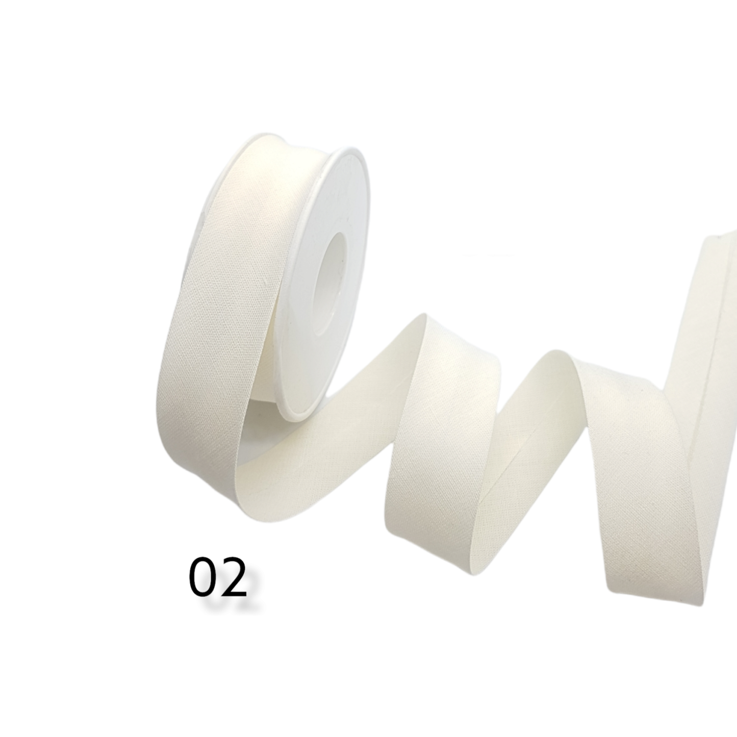 hobby trendy 100% cotton bias binding tape (single fold) 20mm-13/16inch (5meters- 5.46yards) for sewing, seaming, binding, hemming, piping, quilting 02 cream
