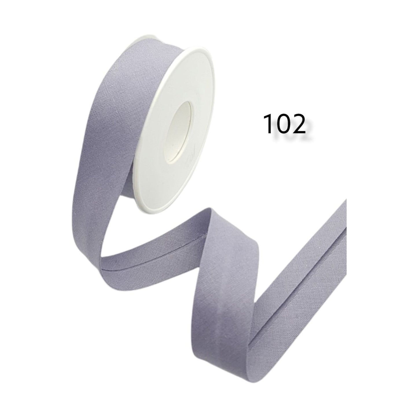 hobby trendy 100% cotton bias binding tape (single fold) 20mm-13/16inch (5meters- 5.46yards) for sewing, seaming, binding, hemming, piping, quilting 102 ice gray