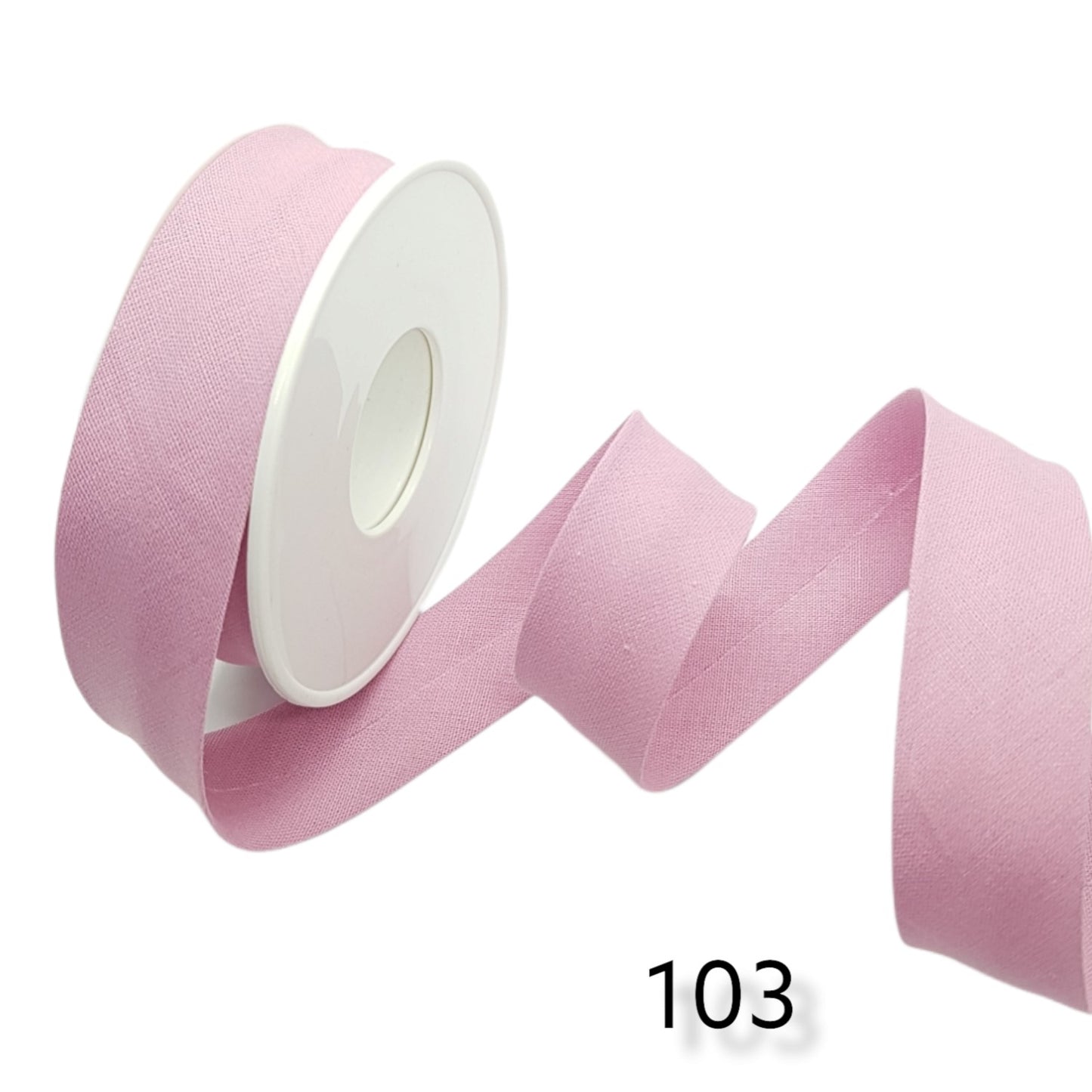 hobby trendy 100% cotton bias binding tape (single fold) 20mm-13/16inch (5meters- 5.46yards) for sewing, seaming, binding, hemming, piping, quilting 103 pink