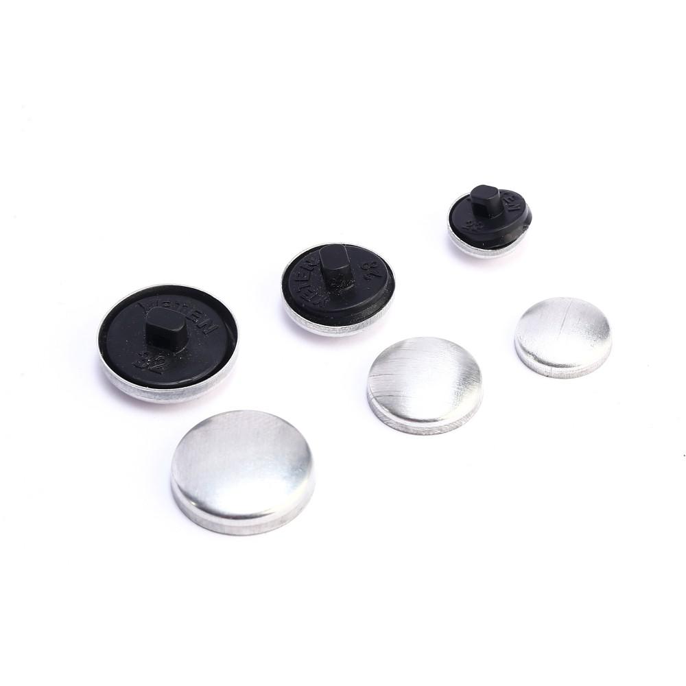 buttons to cover - round aluminum cover buttons with plastic back- diy fabric cover buttons
