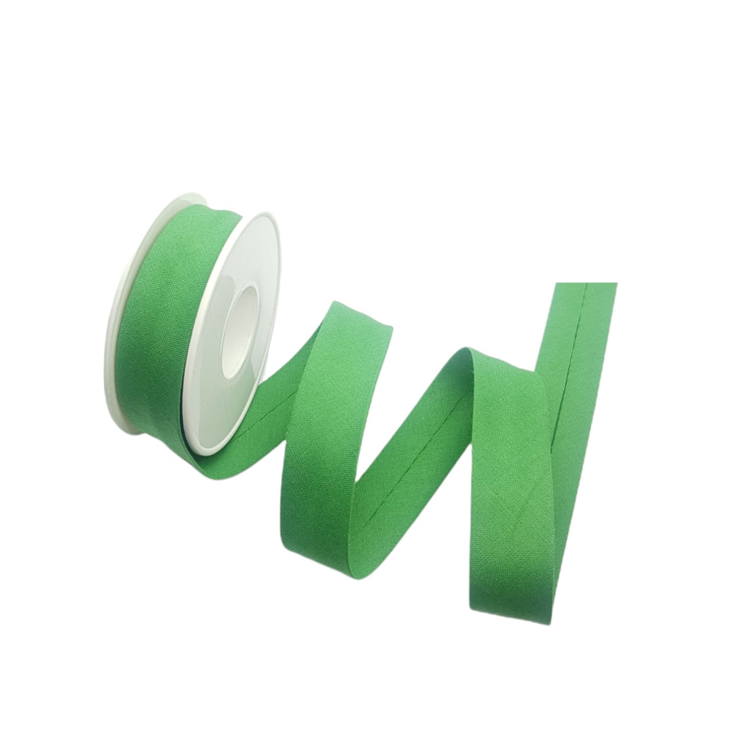hobby trendy 100% cotton bias binding tape (single fold) 20mm-13/16inch (5meters- 5.46yards) for sewing, seaming, binding, hemming, piping, quilting 17 green