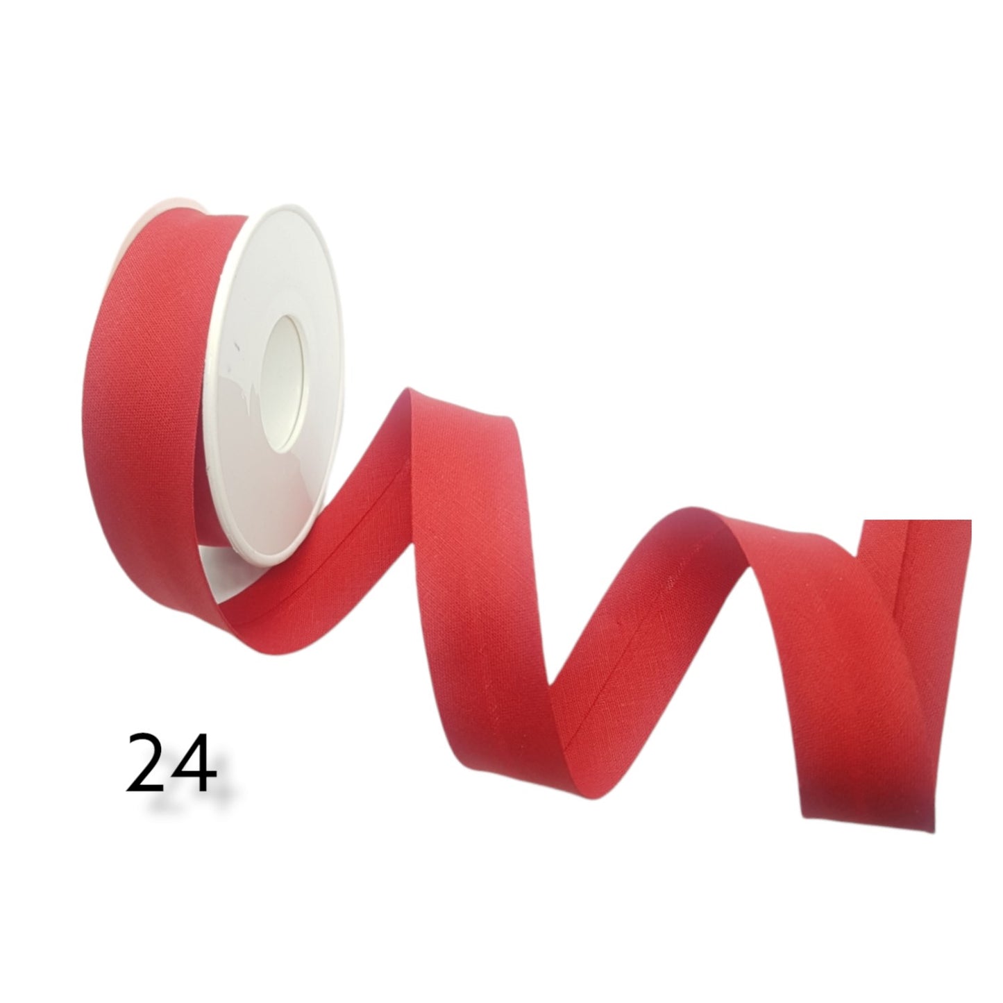 hobby trendy 100% cotton bias binding tape (single fold) 20mm-13/16inch (5meters- 5.46yards) for sewing, seaming, binding, hemming, piping, quilting 24 red