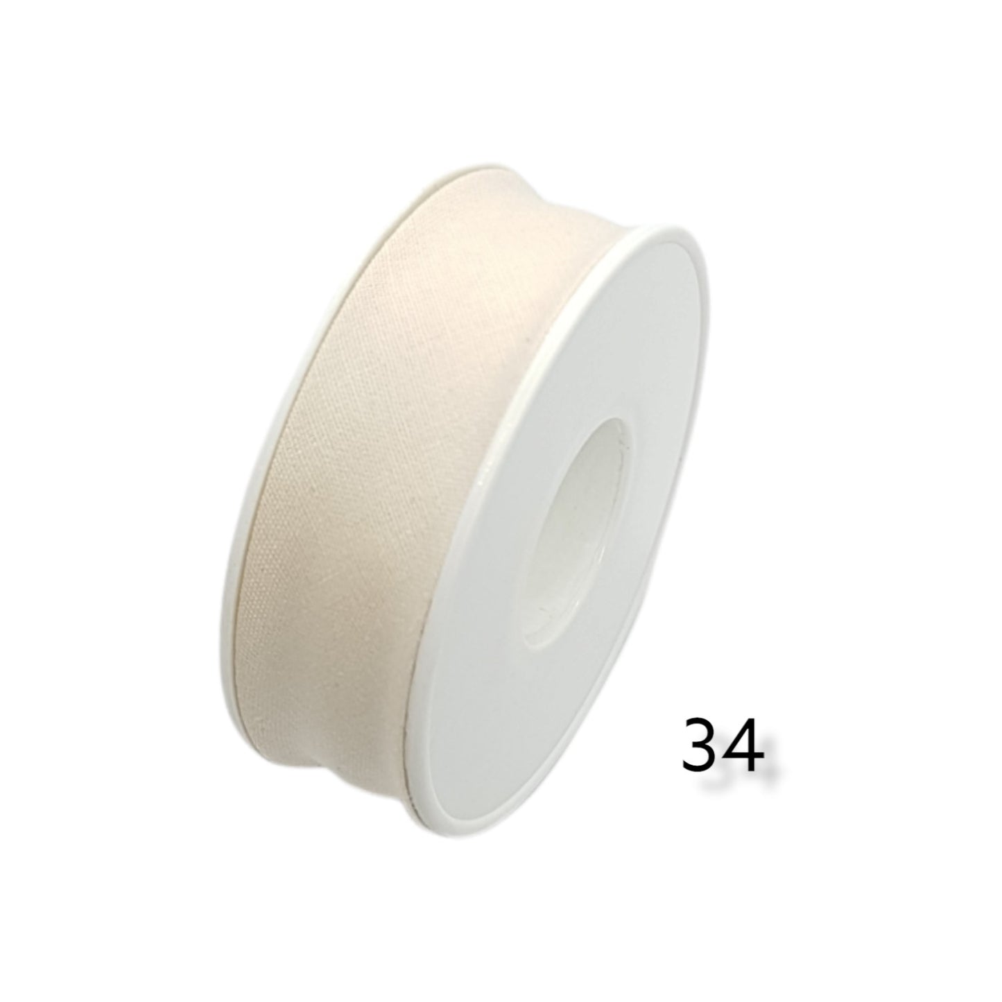 hobby trendy 100% cotton bias binding tape (single fold) 20mm-13/16inch (5meters- 5.46yards) for sewing, seaming, binding, hemming, piping, quilting 34 light beige