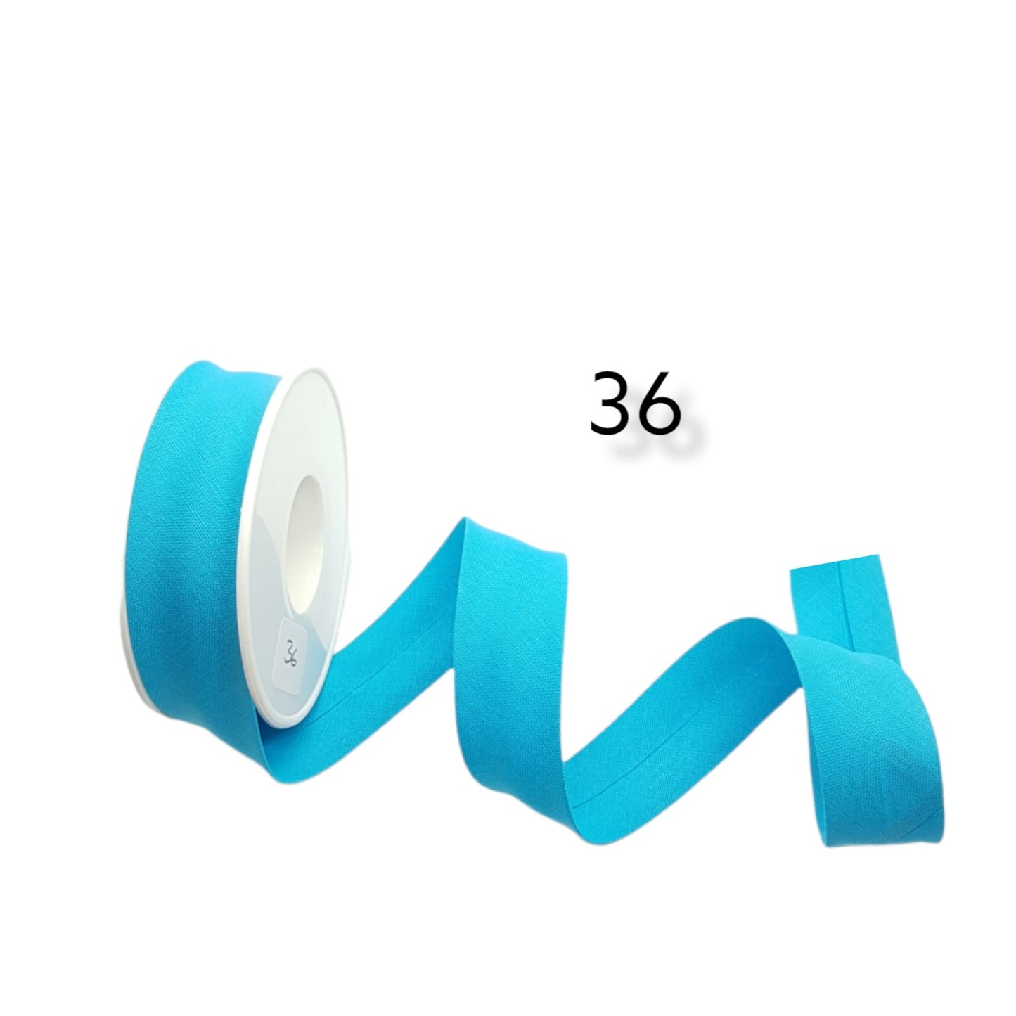 hobby trendy 100% cotton bias binding tape (single fold) 20mm-13/16inch (5meters- 5.46yards) for sewing, seaming, binding, hemming, piping, quilting 36 turquoise
