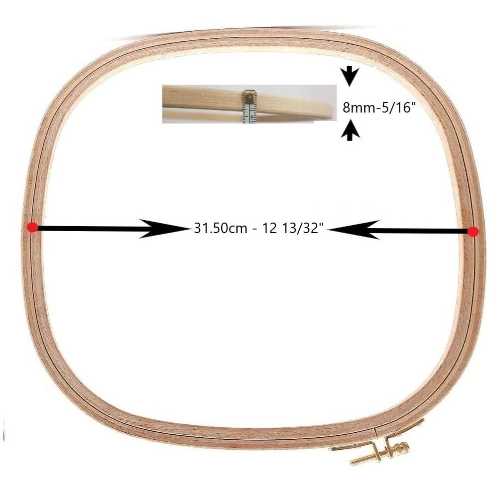 hobby trendy square embroidery hoops, cross stich hoop, hoops for craft projects, punch needle hoop large