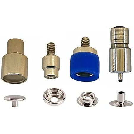 720 sets 4 piece 15mm (line 24) #61 utility snap buttons with manual press machine, dies, hole punch tool