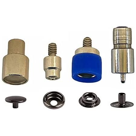 720 sets 4 piece 15mm (line 24) #61 utility snap buttons with manual press machine, dies, hole punch tool