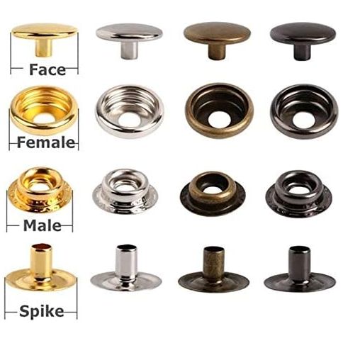 720 sets 4 piece 15mm (line 24) #61 utility snap buttons with manual press machine, dies, hole punch tool